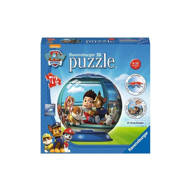 PAW PATROL PUZZLE REDONDO 72 PZAS