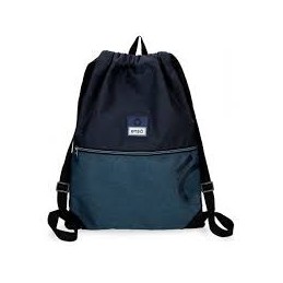 GYM SAC CON CREMALLERA ENSO BLUE