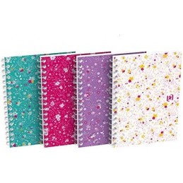 OXFORD CUADERNO FLORAL C/GOMA 10X15