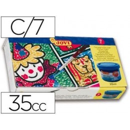 TEMPERA JOVI SURTIDA 7 COLORES+PINCEL+VACIO 35ml