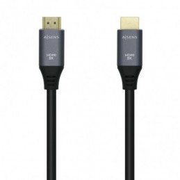 CABLE HDMI 2.1 8K AISENS MACHO MACHO 1MT GRIS