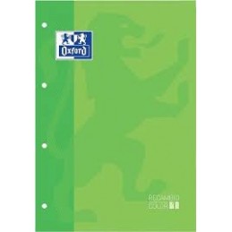 OXFORD RECAMBIO A4 80HOJAS 5x5 VERDE
