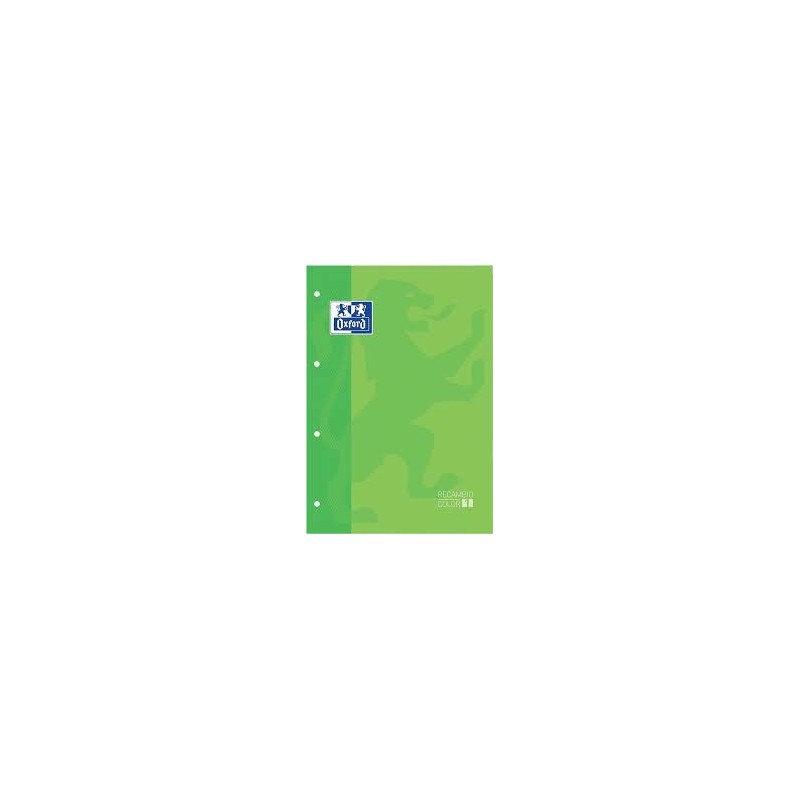 OXFORD RECAMBIO A4 80HOJAS 5x5 VERDE