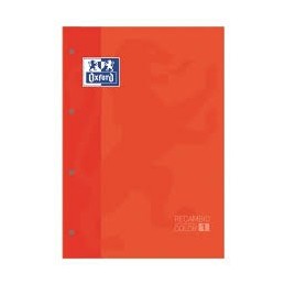 OXFORD RECAMBIO A4 80HOJAS 5x5 NARANJA