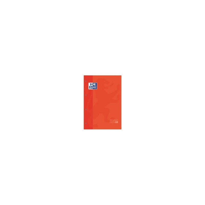 OXFORD RECAMBIO A4 80HOJAS 5x5 NARANJA