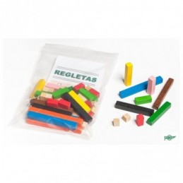 REGLETAS DE MADERA 44 1x1 BOLSA 60uds
