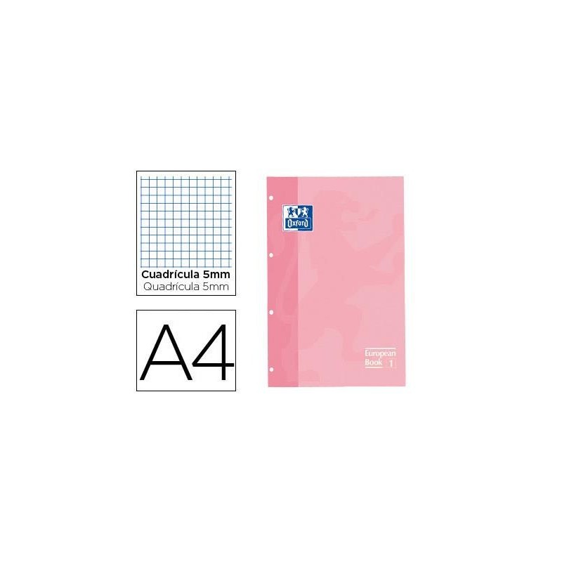 OXFORD RECAMBIO A4 80HOJAS 5x5 ROSA CHICLE