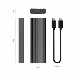 CAJA EXTERNA DISCO M.2 NVMe AISENS 3.2 SIN TORNILL