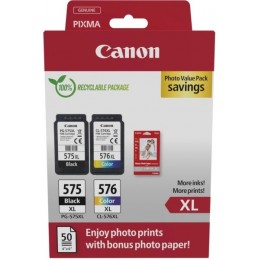 CANON PG575XL CL576XL PACK DE 2 CARTUCHOS ORIGINAL
