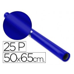 PAPEL CHAROL ROLLO 25/H AZUL FUERTE
