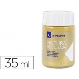 PINTURA PAJARITA METALIZADA 35ML ORO RICO