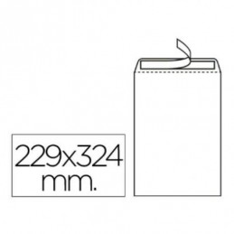 SOBRE LIDERPAPEL BOLSA N.8 BLANCO 229x324mm TIRA