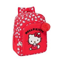 MOCHILA SAFTA INFANTIL CARRO HELLO KITTY