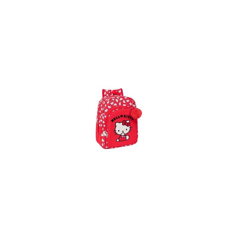 MOCHILA SAFTA INFANTIL CARRO HELLO KITTY