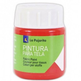 PINTURA TELA 25ML ROJO ESCARLATA T-6
