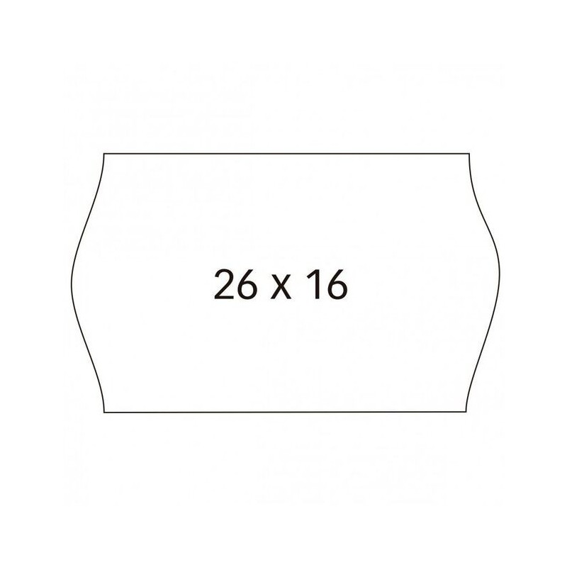 ETIQUETA ROLLO 26x16 BLANCA REMOVIBLE PACK 6 UDS