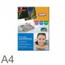 FUNDA PLASTIFICAR DHP 125MIC A4 216x303MM