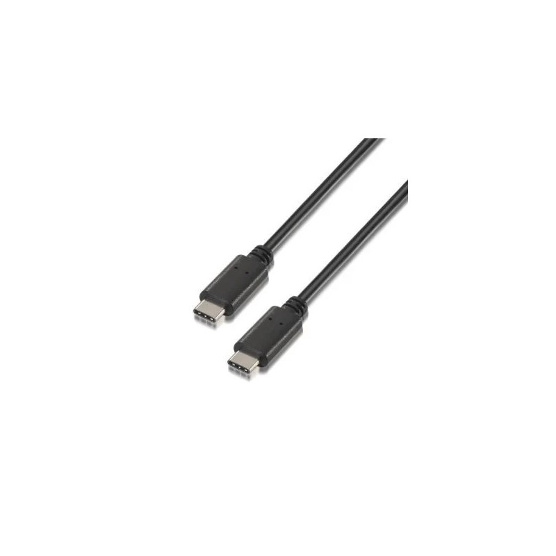CABLE USB 2.0 TIPO C MACHO A TIPO C MACHO 3M NEGRO