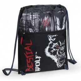 MOCHILA ESCOLAR PLANO BOLSA BESTIAL WOLF