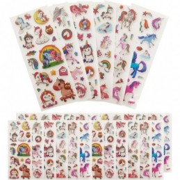 PEGATINAS ADHESIVAS UNICORN 19 UDS
