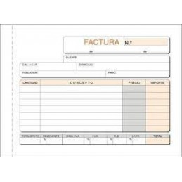 TALONARIO FACTURAS A5 T-63 NATURAL DUPLICADO AUTOC