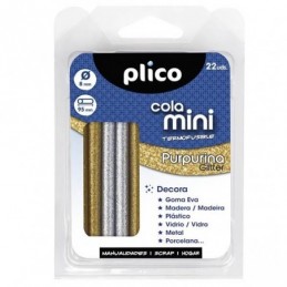 BARRA SILICONA 22U MINI PURPURINA 8MM DIAMETRO