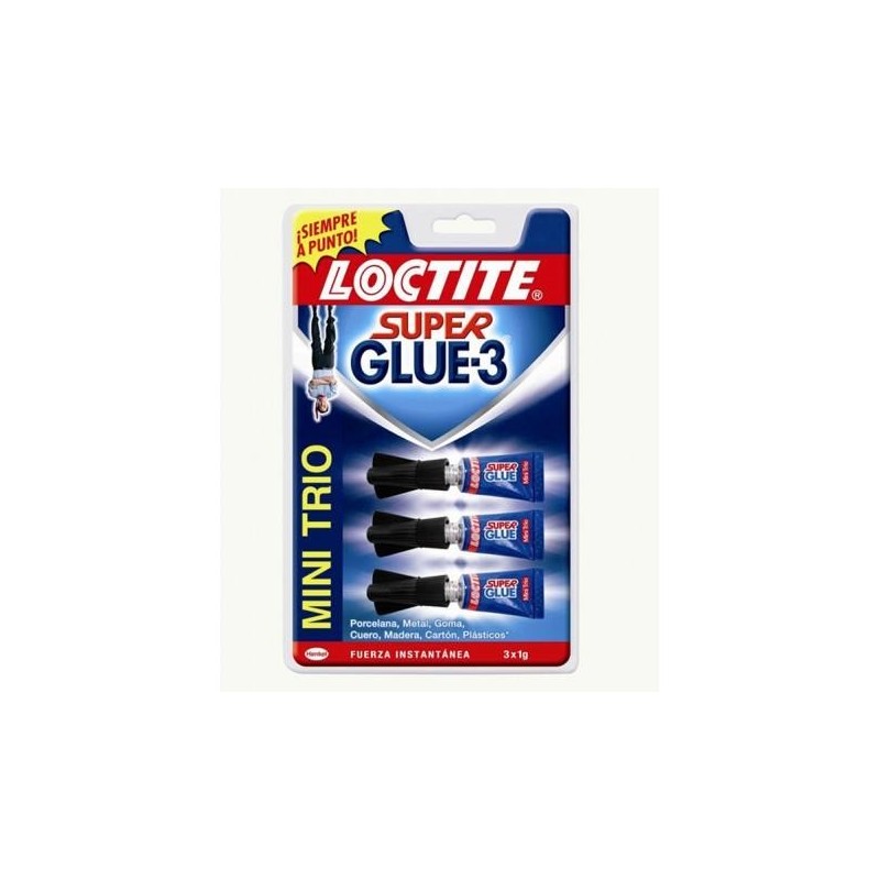 PEGAMENTO SUPERGLUE 3 - 1GRS MINI TRIO BLISTER