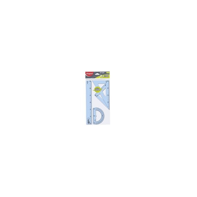 JUEGO REGLAS MAPED SHOCK RESISTANT 4 PZAS