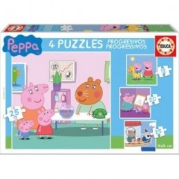 PUZZLE EDUCA 12 16 20 25PZAS PEPPA PIG