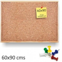 PIZARRA 60x90 CORCHO 2 CARAS