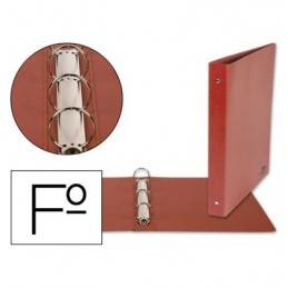 CARPETA FOLIO 4AN 40MM CARTON CUERO
