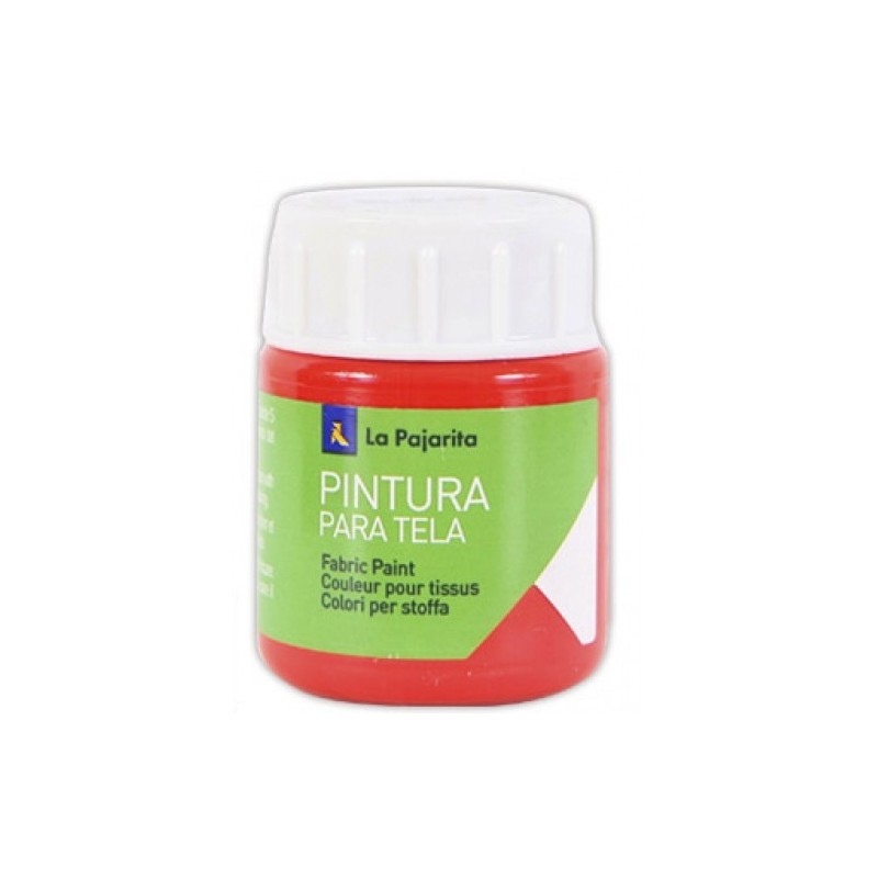 PINTURA TELA 25ML ROJO ESCARLATA T-6