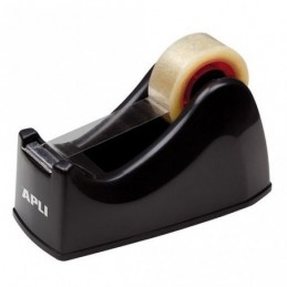 PORTARROLLOS CINTA ADHESIVA NEGRO 33M