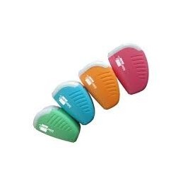 SACAPUNTAS PLASTICO 1 USO CON DEPOSITO COLOR SURTI