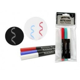 SET DE 3 ROTULADORES TIZA COLORES