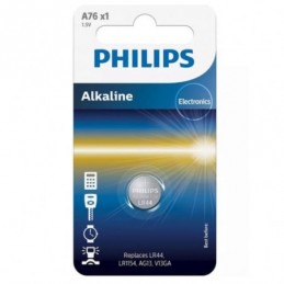 PILA DE BOTON PHILIPS LR44/1.5V LR1154,AG13,V13GA