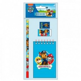 SET PAPELERIA PATRULLA CANINA PAW PATROL 4 PZ