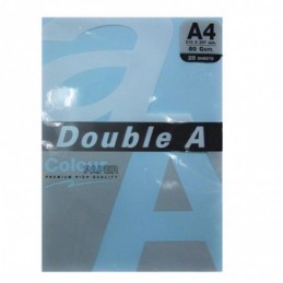 PAPEL DOUBLE A A4 80GR 25H AZUL OCEAN
