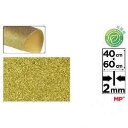 GOMA EVA PURPURINA BIODEGRADABLE 40x60 ORO