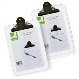 CARPETA PORTANOTAS PINZA CLIP 2400 AZUL TRANSPAREN