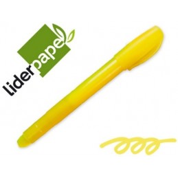 MARCADOR DE CERA GEL LIDERPAPEL FLUORESC. AMARILLO