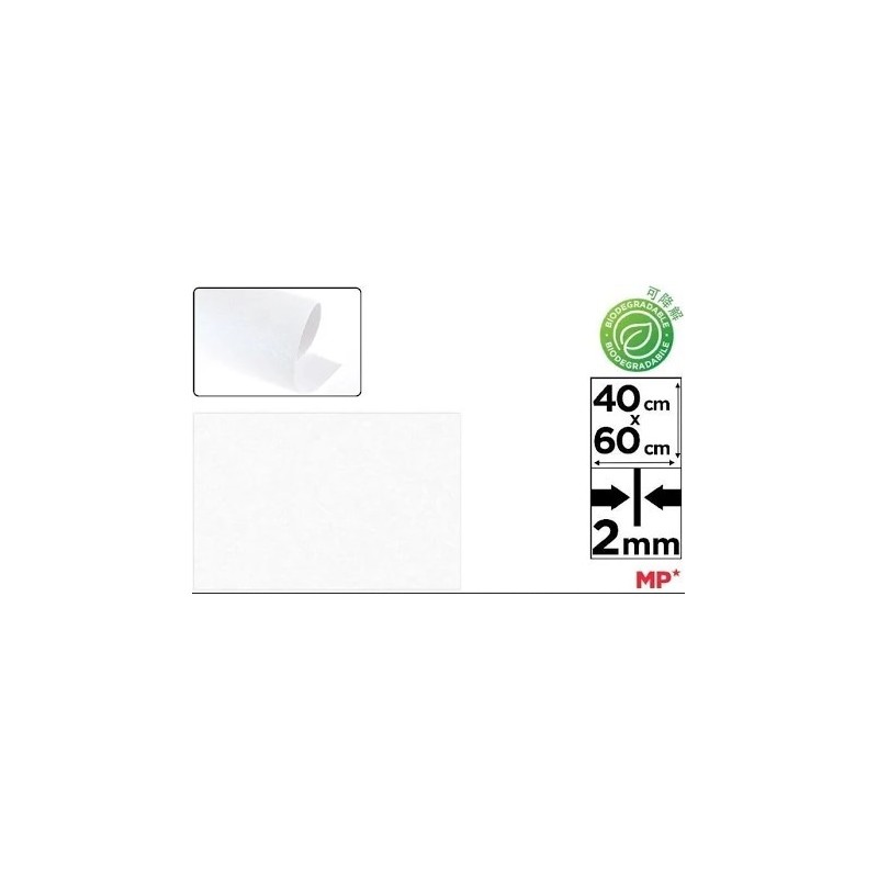 GOMA EVA PURPURINA BIODEGRADABLE 40x60 BLANCO