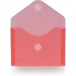 SOBRE CON VELCRO 105x60 PP MINIBAG ROJO