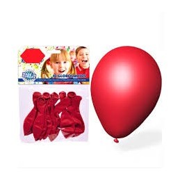 GLOBO 24 CM BOLSA 12 UNID METALIZADO