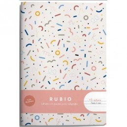 LIBRETA A5 80GR PAUTA MONTESSORI 5MM RUBIO