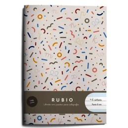 LIBRETA A5 80GR PAUTA MONTESSORI 8MM RUBIO