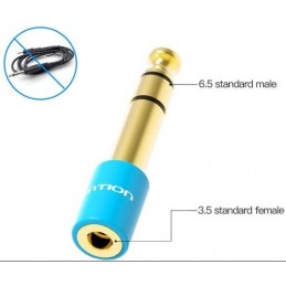 ADAPTADOR JACK VENTION JACK 6.5MACHO - 3.5 HEMBRA