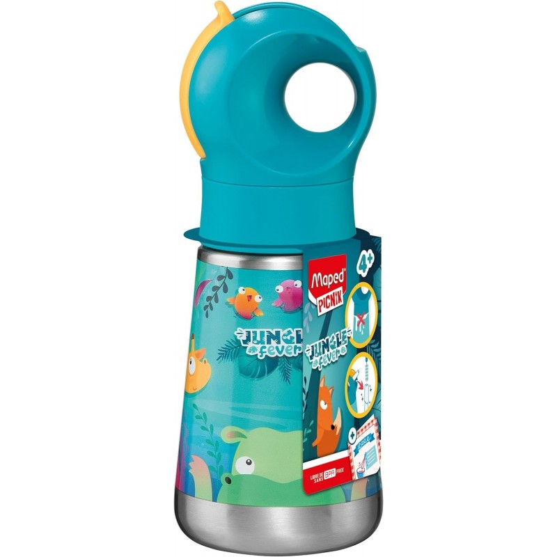 BOTELLA ACERO 350ML JUNGLE FEVER