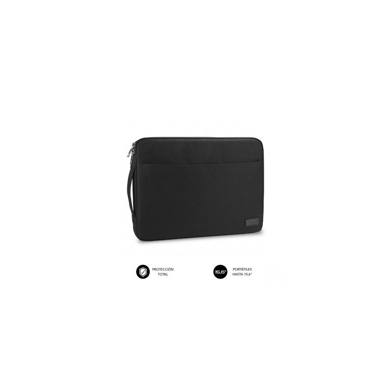 FUNDA SUBBLIM URBAN LAPTOP SLEEVE HASTA 15.6" NEGR