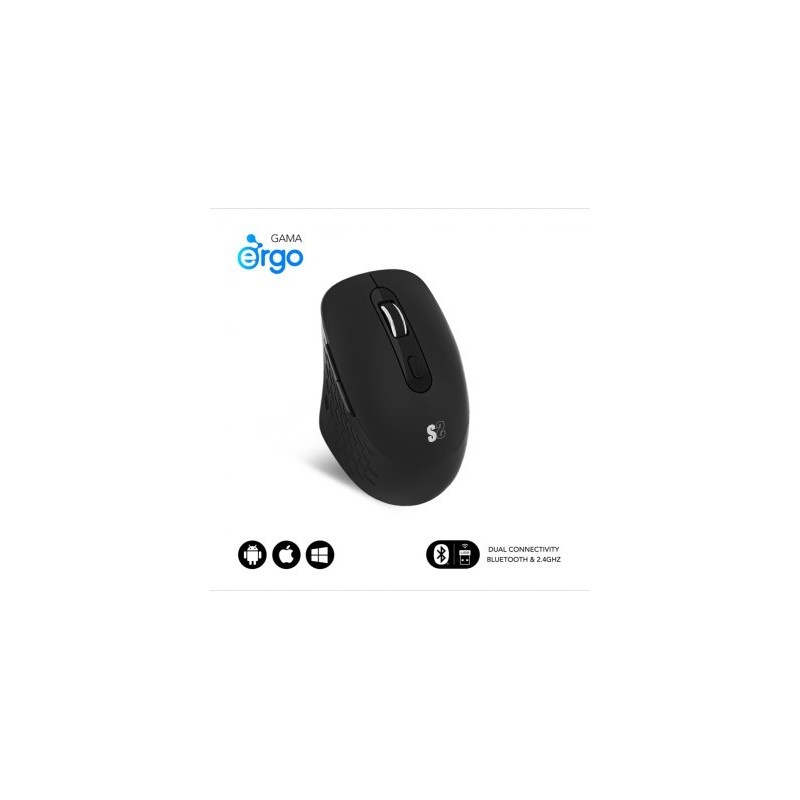 RATON SUBBLIM CURVE ERGO DUAL INALAMBRICO SILENT